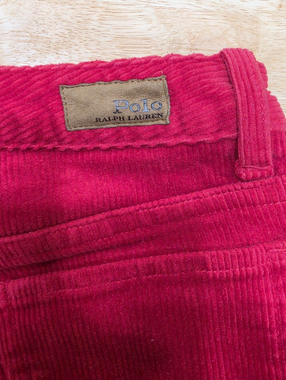 Ralph Lauren Corduroy Pants Boys Size 8 Red 5 Pocket Embroidered Pony - Picture 11 of 12